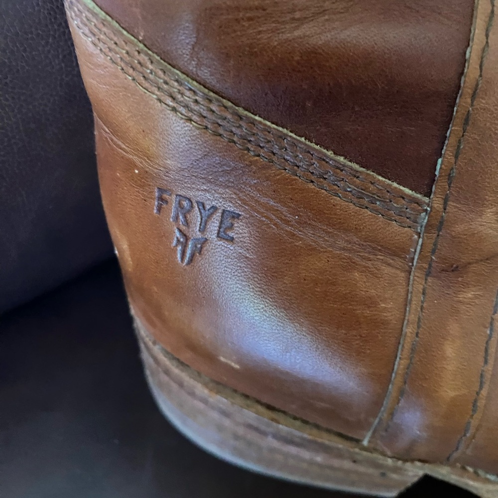 Men’s Vintage Frye Brown  leather boots size 12 - Picture 3 of 7